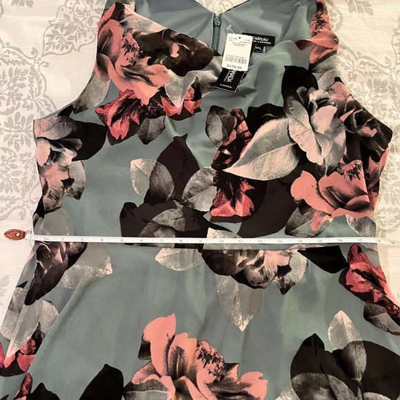 NWT Le Chateau Asymmetrical High-Low Cowl Neck Dress - Picture 11 of 15